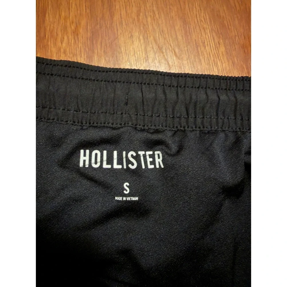 Hollister Womens Colorblock Athletic Shorts Black Pink Blue‎ Size S Running Gym
